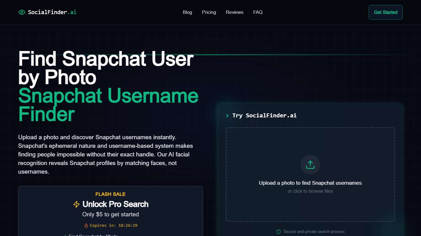 Find Snapchat User by Photo - Reverse Image Search for Snapchat Profiles