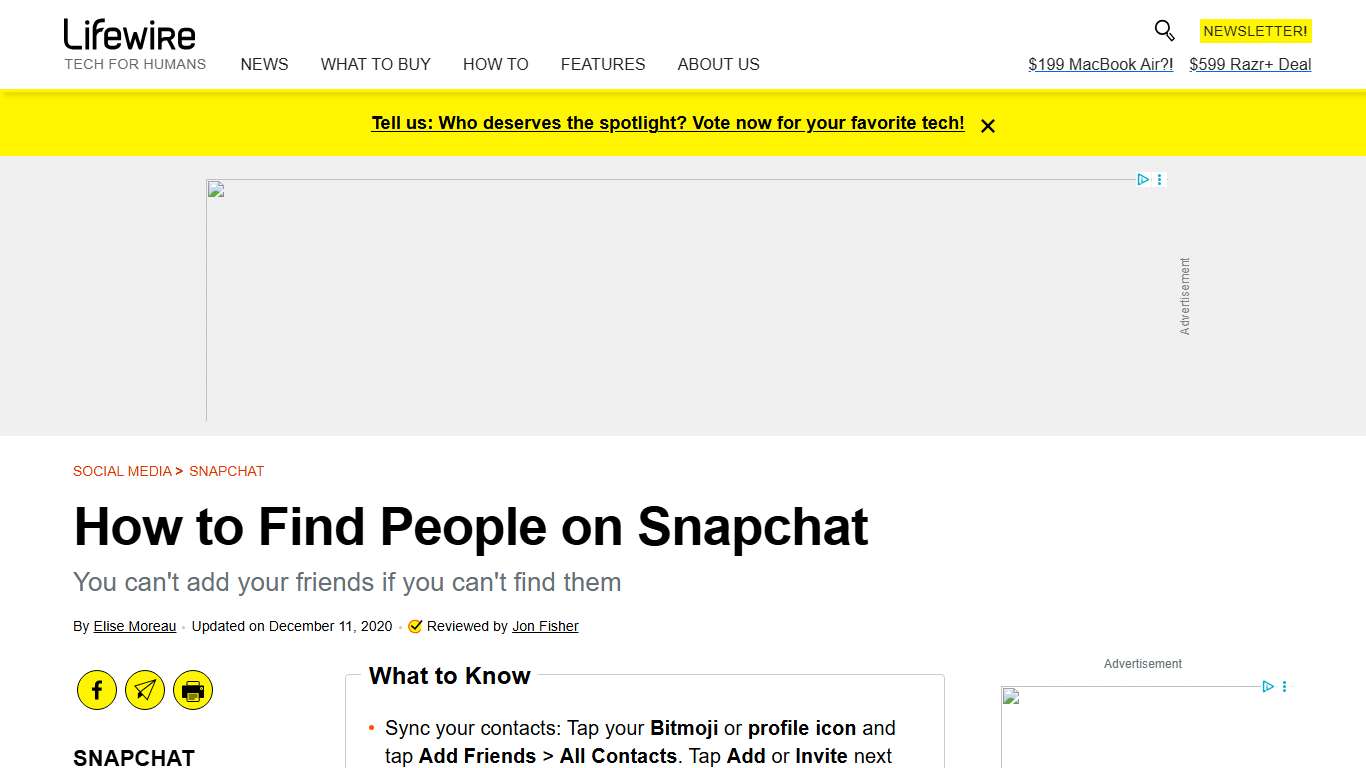 How to Find People on Snapchat